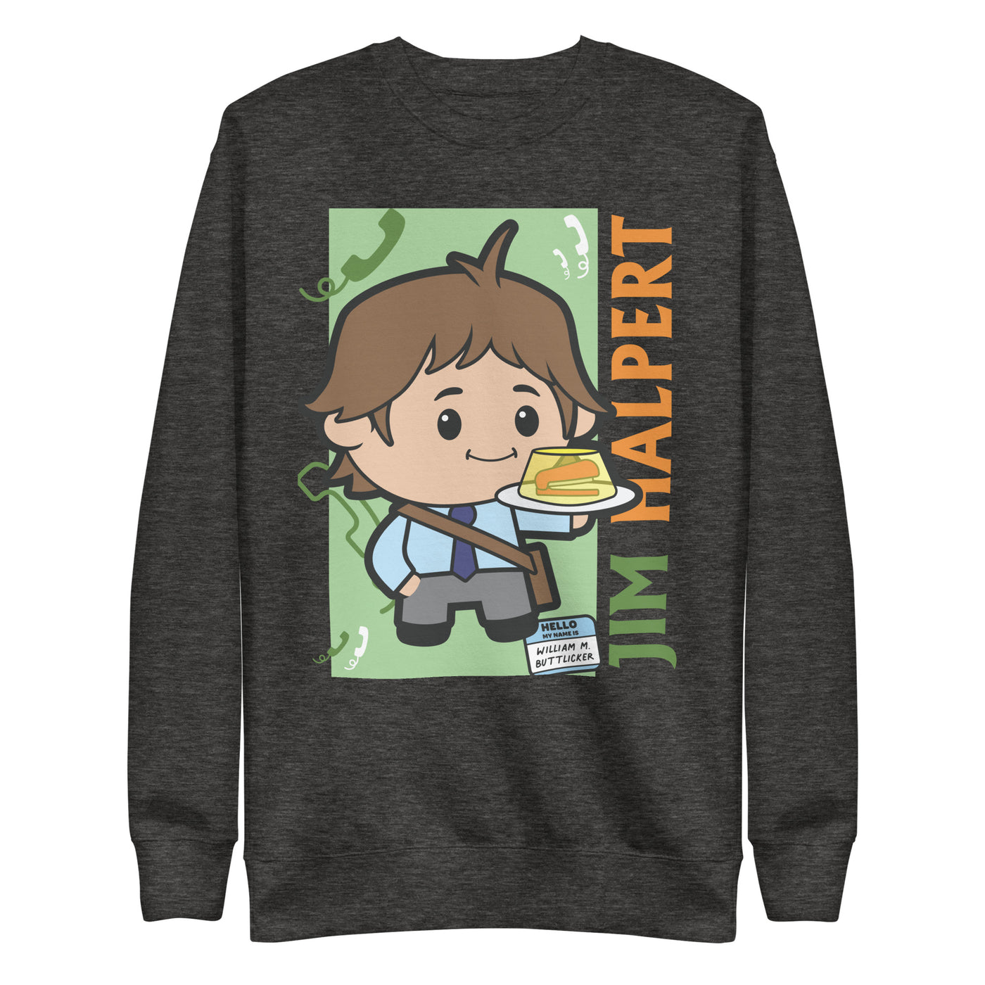 Cartoon Jim Halpert - Unisex Premium Sweatshirt