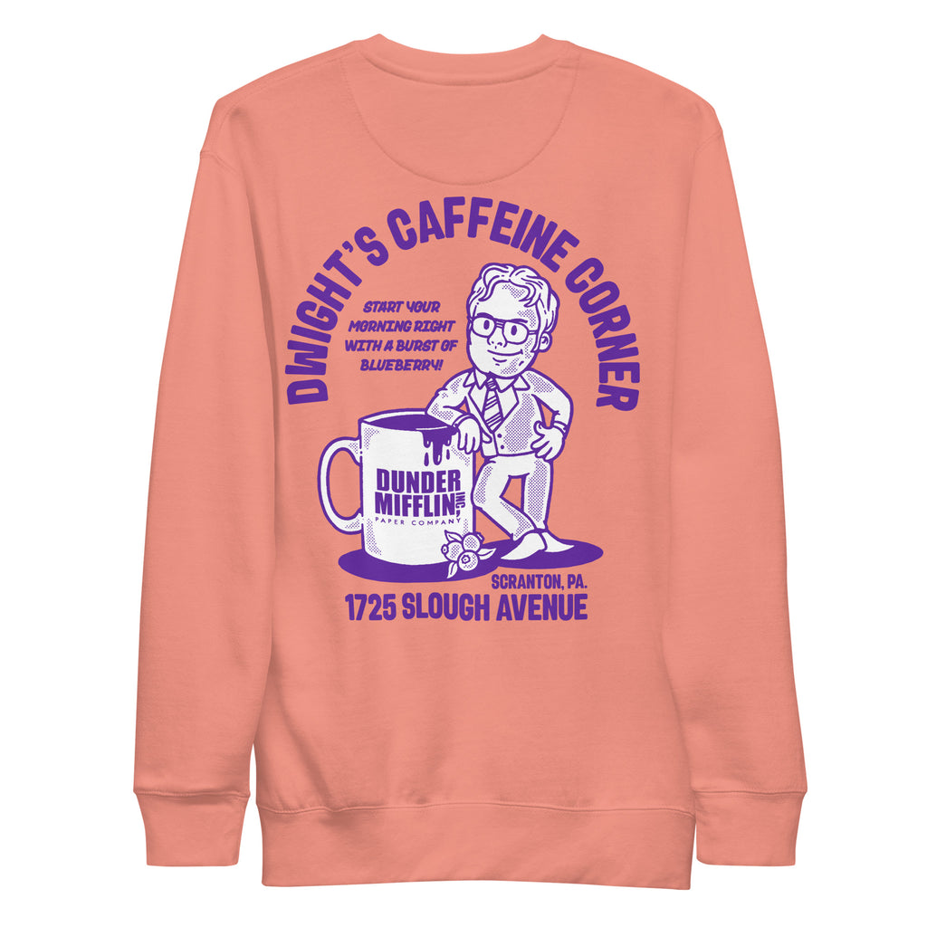 Dwight's Caffeine Corner Unisex Premium Sweatshirt