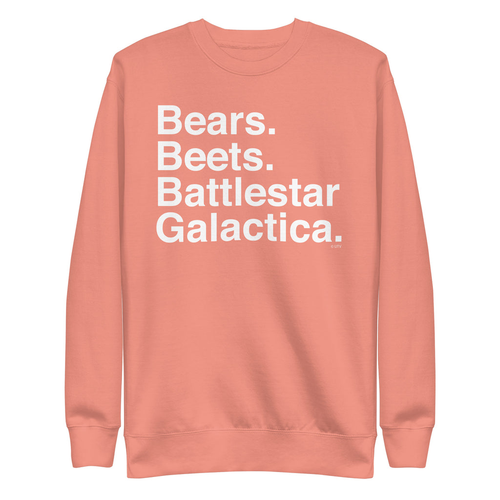 Bears. Beets. BSG. Unisex Premium Sweatshirt