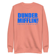 Dunder Mifflin Logo, Blue - Unisex Premium Sweatshirt