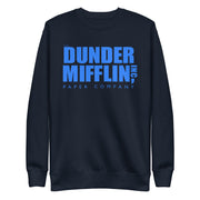 Dunder Mifflin Logo, Blue - Unisex Premium Sweatshirt