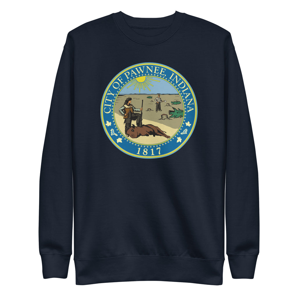City of Pawnee Logo - Unisex Premium Sweatshirt