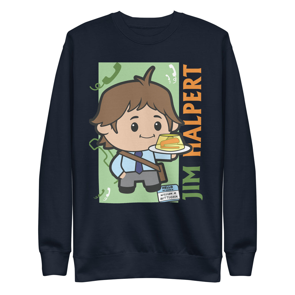 Cartoon Jim Halpert - Unisex Premium Sweatshirt