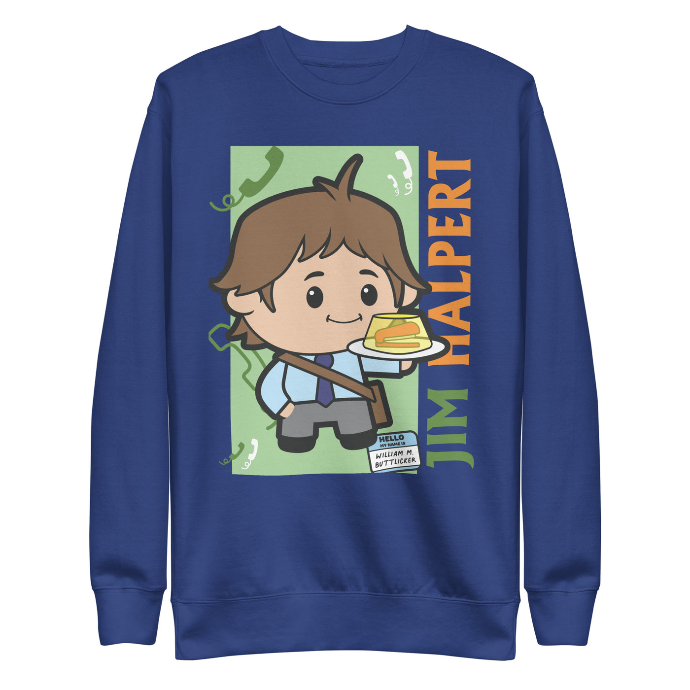 Cartoon Jim Halpert - Unisex Premium Sweatshirt