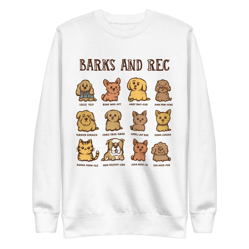 Barks and Rec - Unisex Premium Sweatshirt