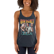 Vintage Dwight Women's Racerback Tank-Moneyline
