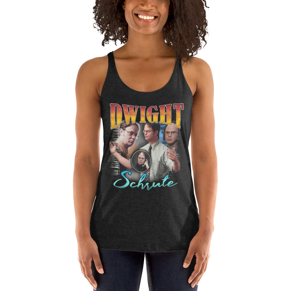 Vintage Dwight Women's Racerback Tank-Moneyline