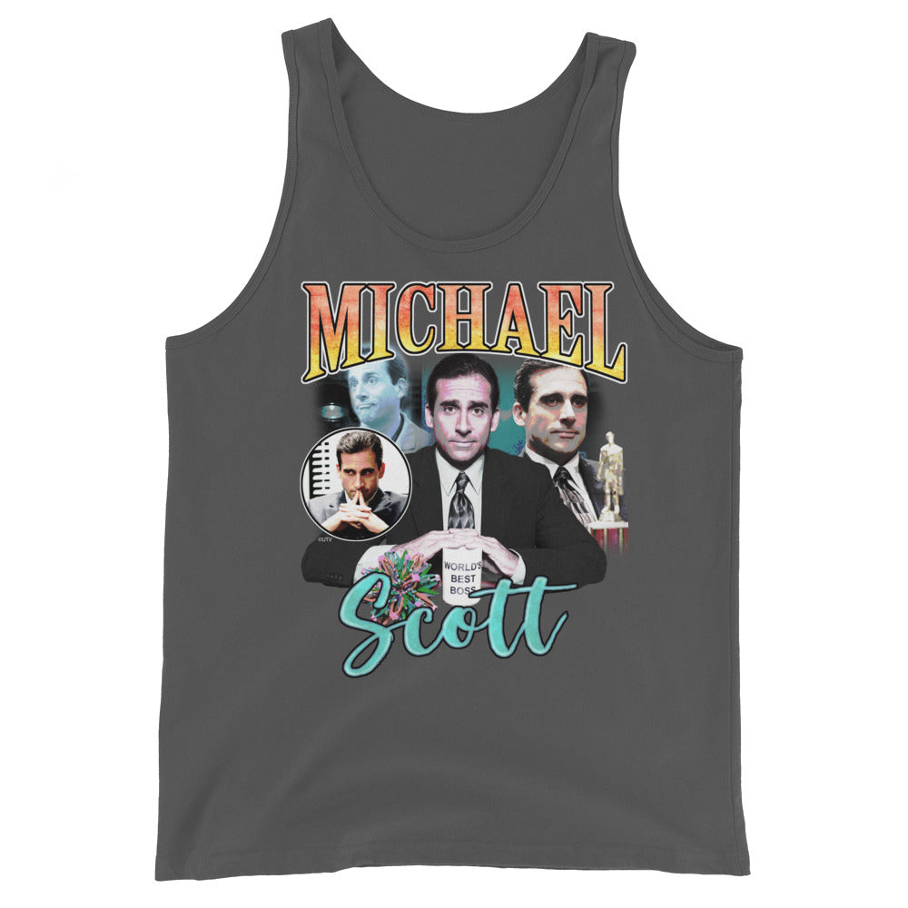 Vintage Michael Scott Men's Tank Top-Moneyline