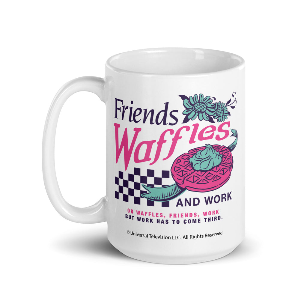 Friends, Waffles, and Work - Coffee Mug