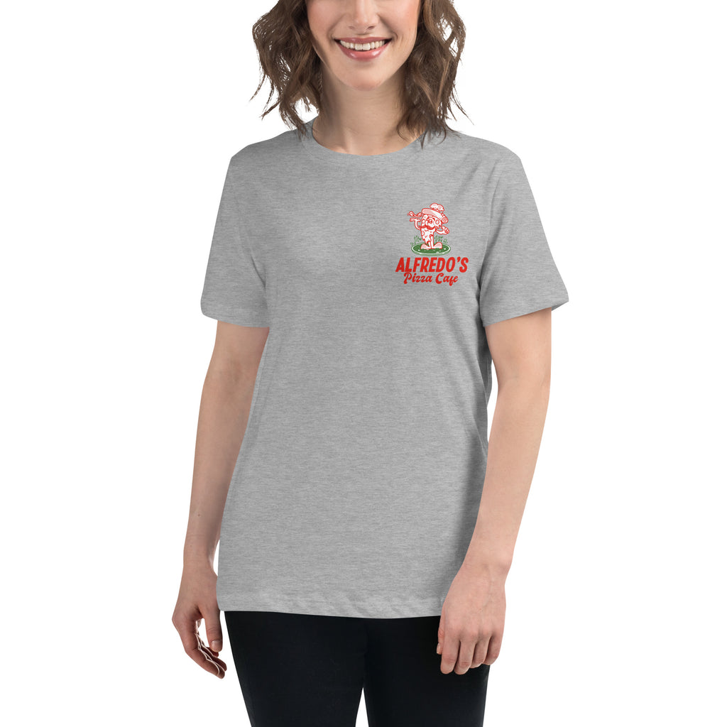 Alfredo's Pizza Cafe Front/Back Women's Relaxed T-Shirt