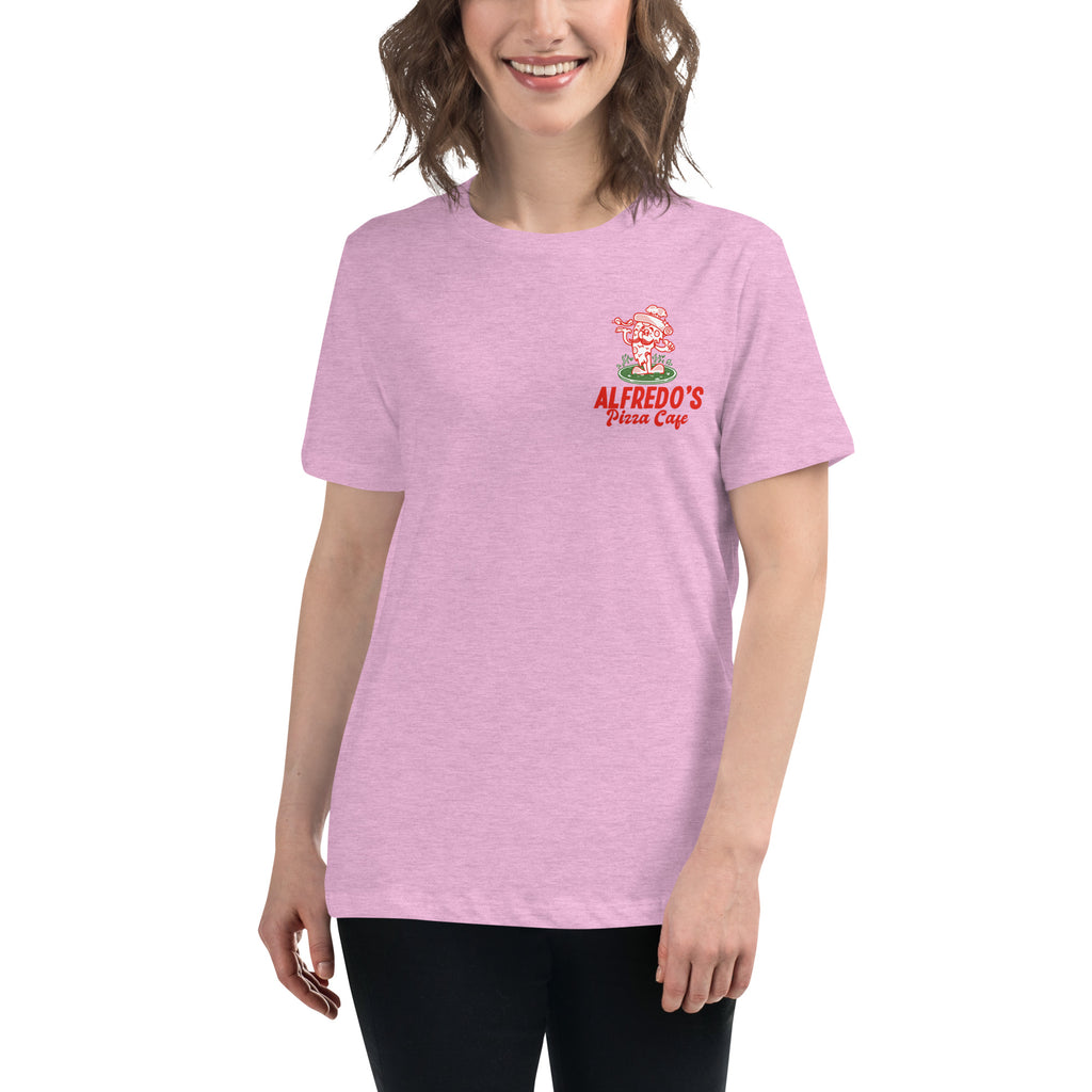 Alfredo's Pizza Cafe Front/Back Women's Relaxed T-Shirt