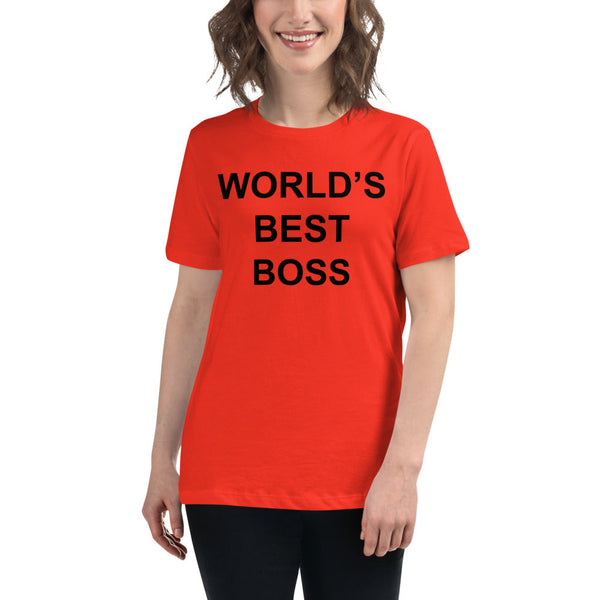 World's Best Boss Women's Relaxed T-Shirt-Moneyline