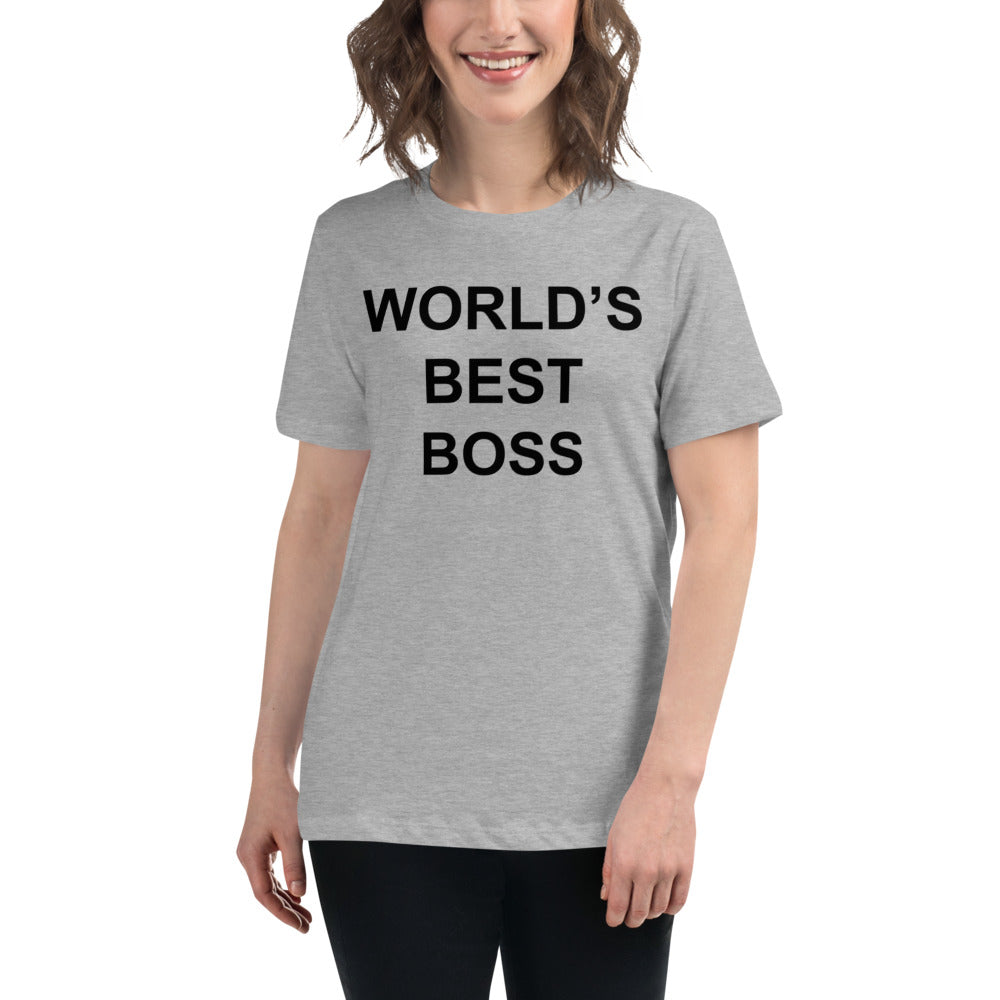 World's Best Boss Women's Relaxed T-Shirt-Moneyline